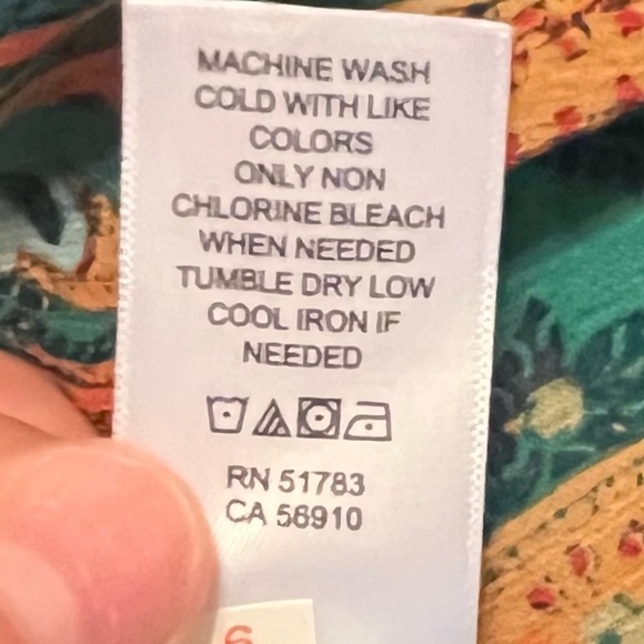 NWT Maurices Green Paisley Halter Flowy Dress | Boho Chic | Size Small - Picture 9 of 9